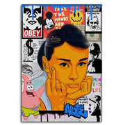 Audrey Hepburn - Leinwandbild Pop Art by SimpleCanvas