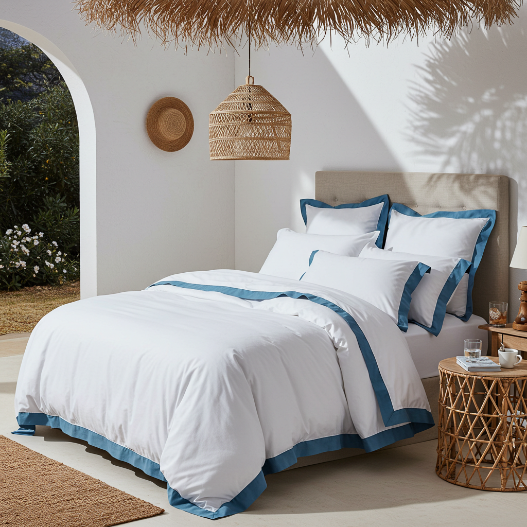 Aura Baumwolle Perkal Kissenbezug Aus Ägyptischer Baumwolle Mit Extra Langen Stapelfasern Für Weichheit Atmungsaktivität