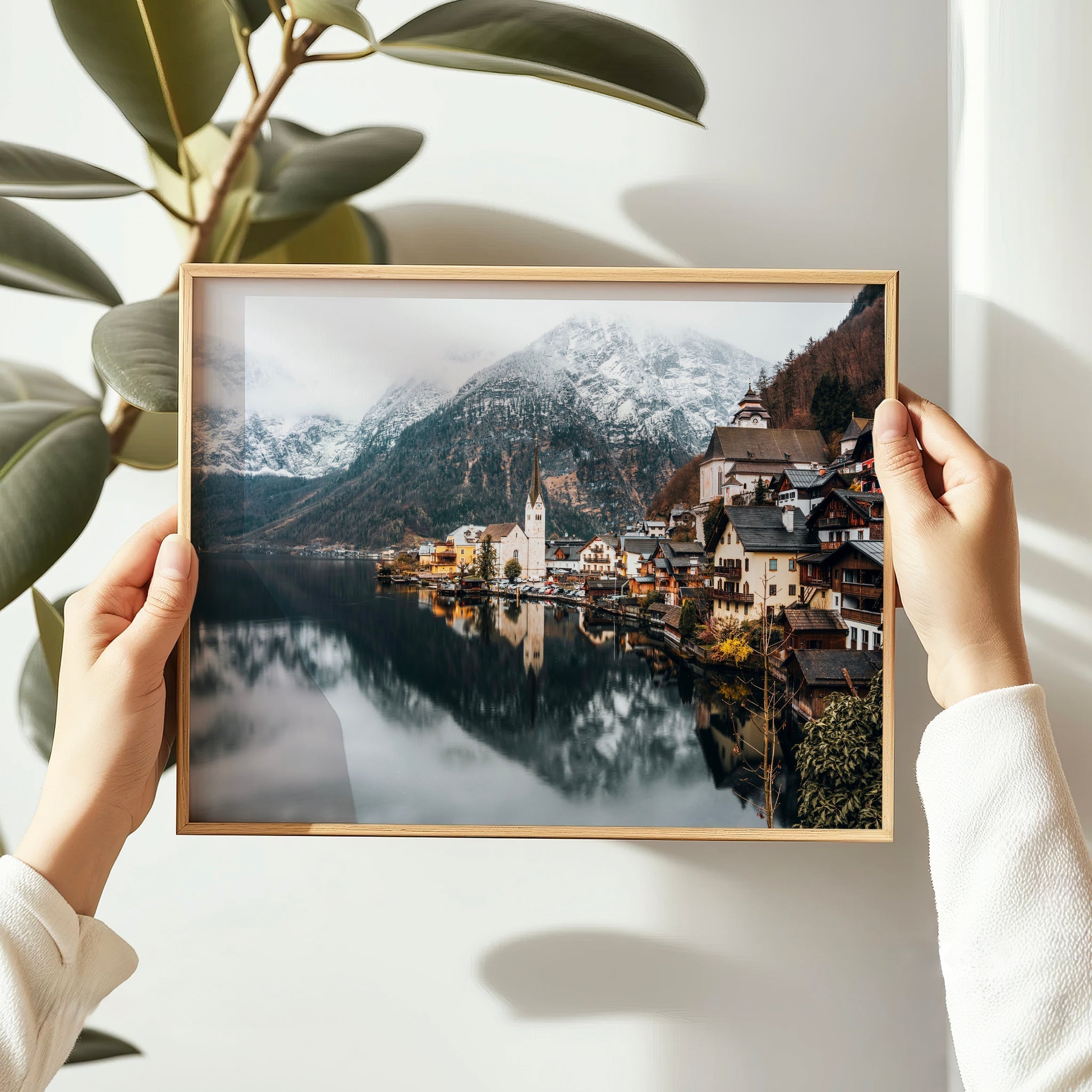 Hallstatt Wall Art Print – Austrian Alps Landscape Photography