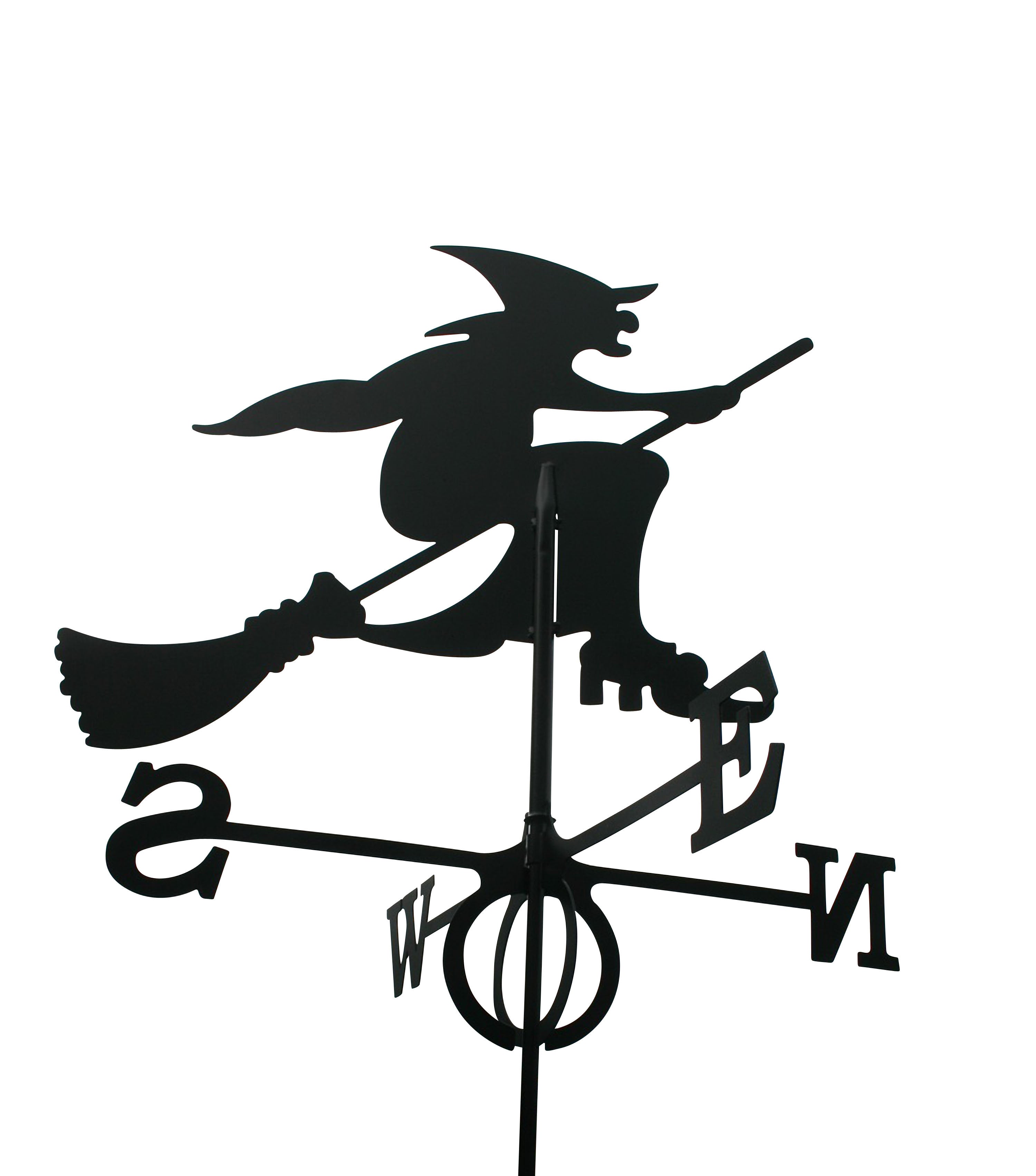 Wetterfahne Hexe