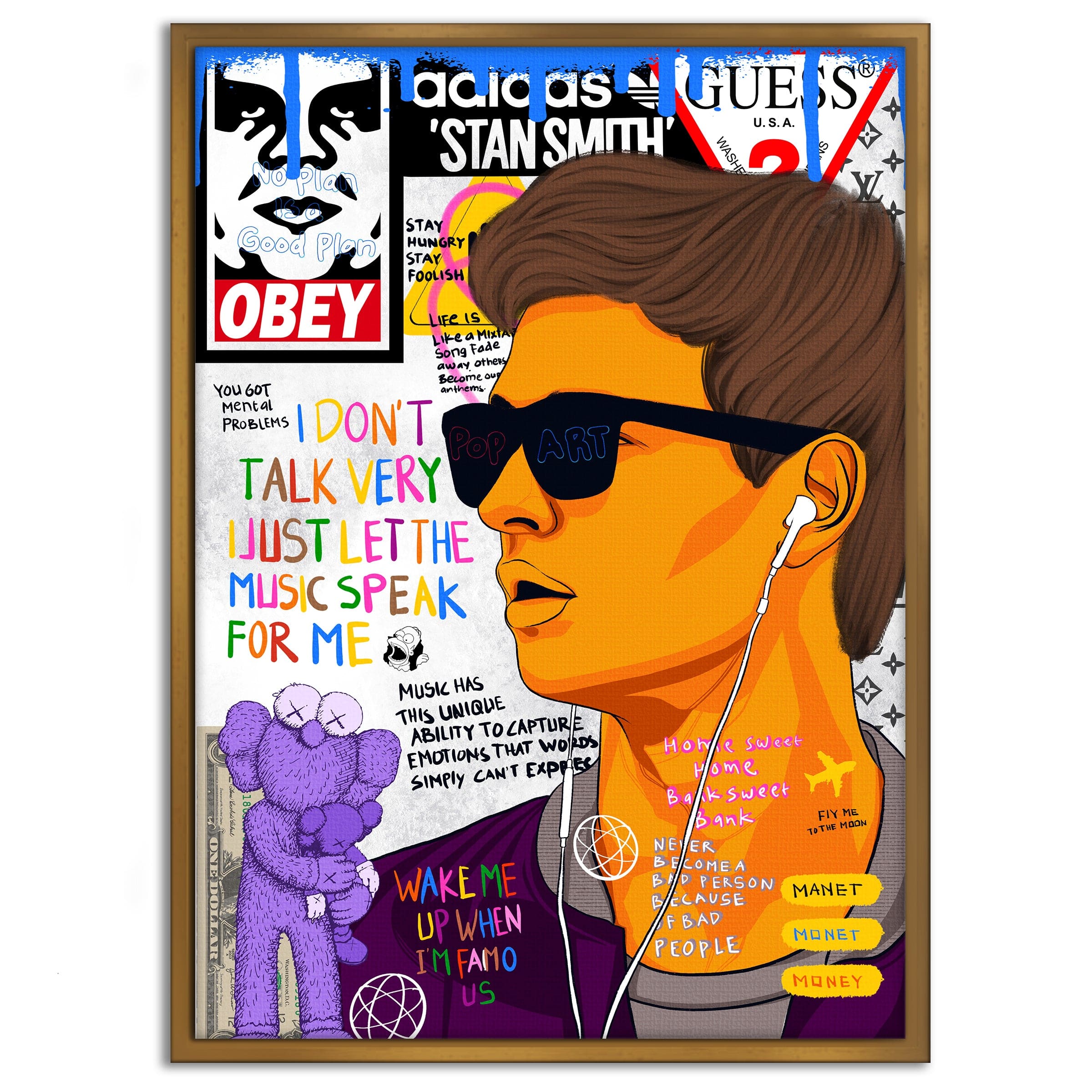 Baby Drive - Leinwandbild Pop Art by SimpleCanvas