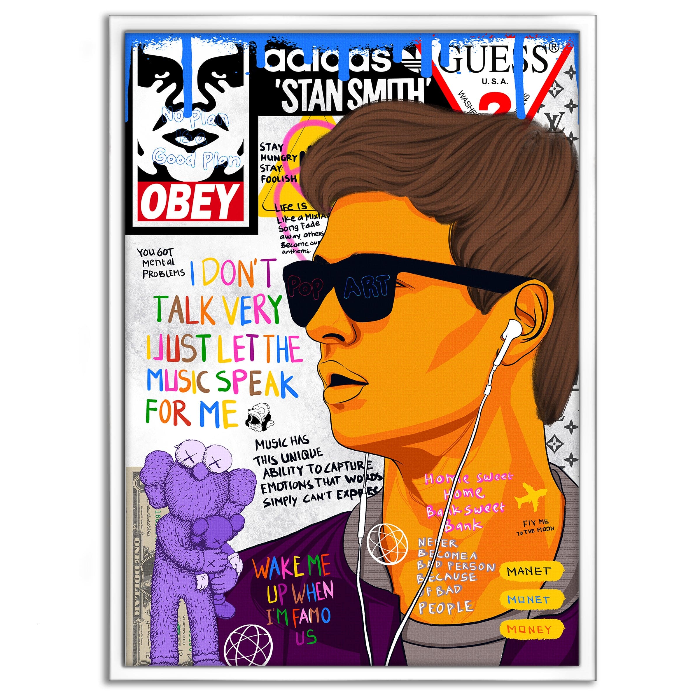 Baby Drive - Leinwandbild Pop Art by SimpleCanvas