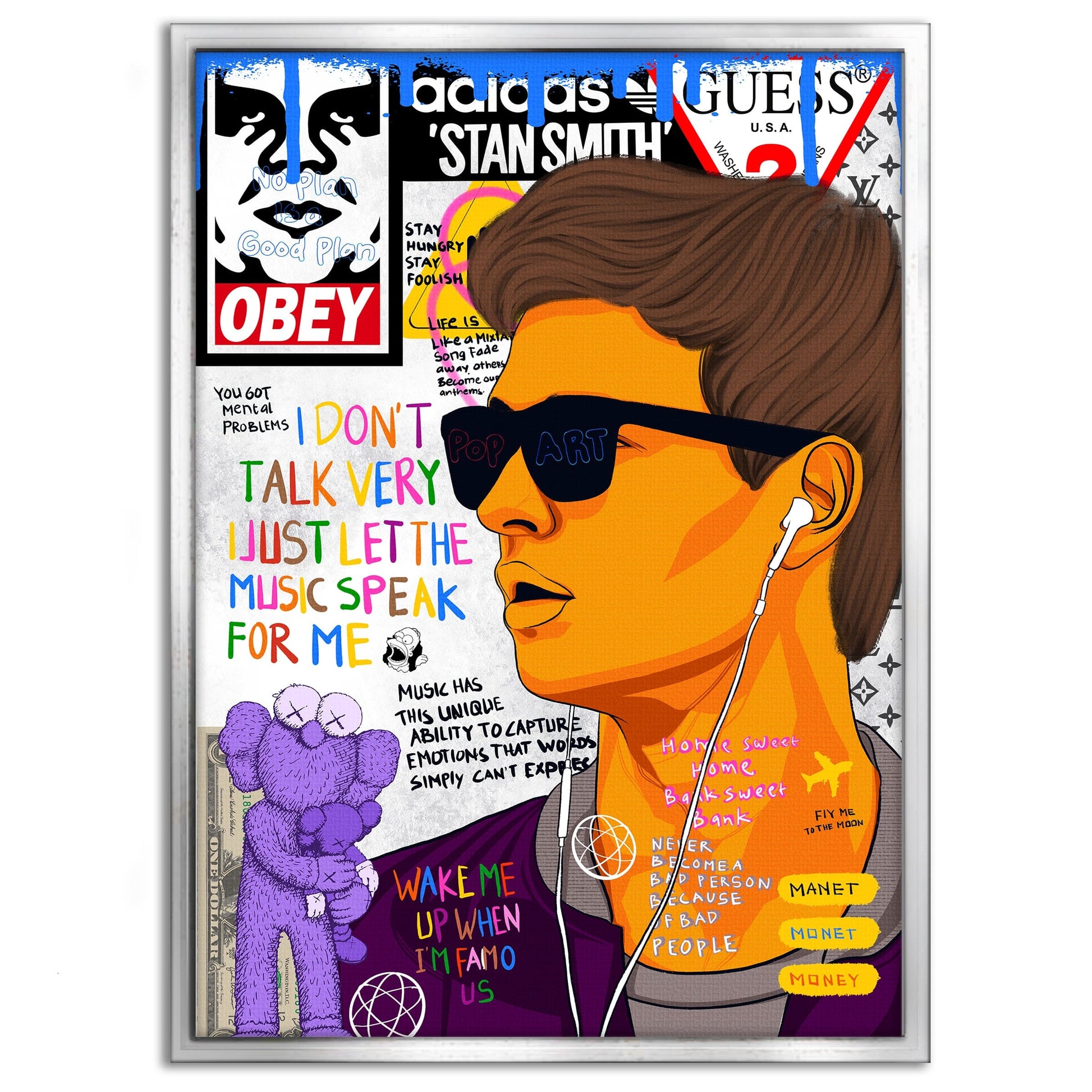 Baby Drive - Leinwandbild Pop Art by SimpleCanvas