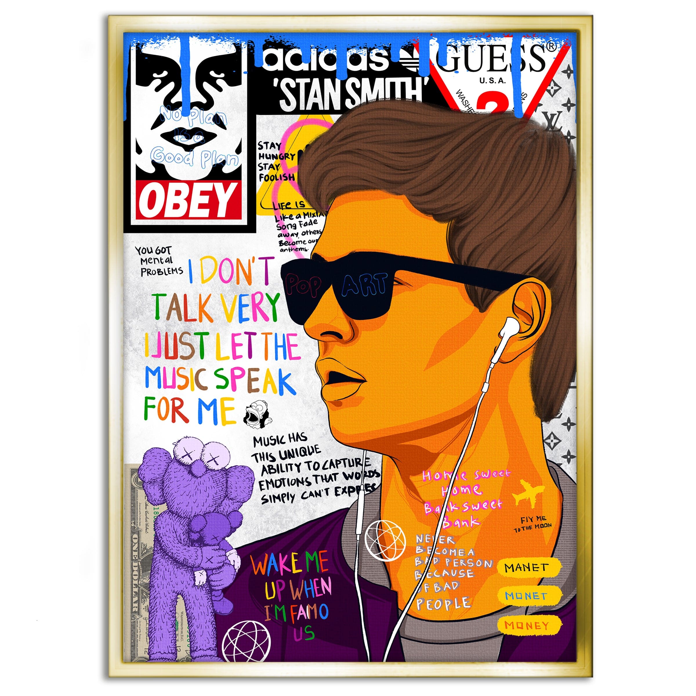 Baby Drive - Leinwandbild Pop Art by SimpleCanvas