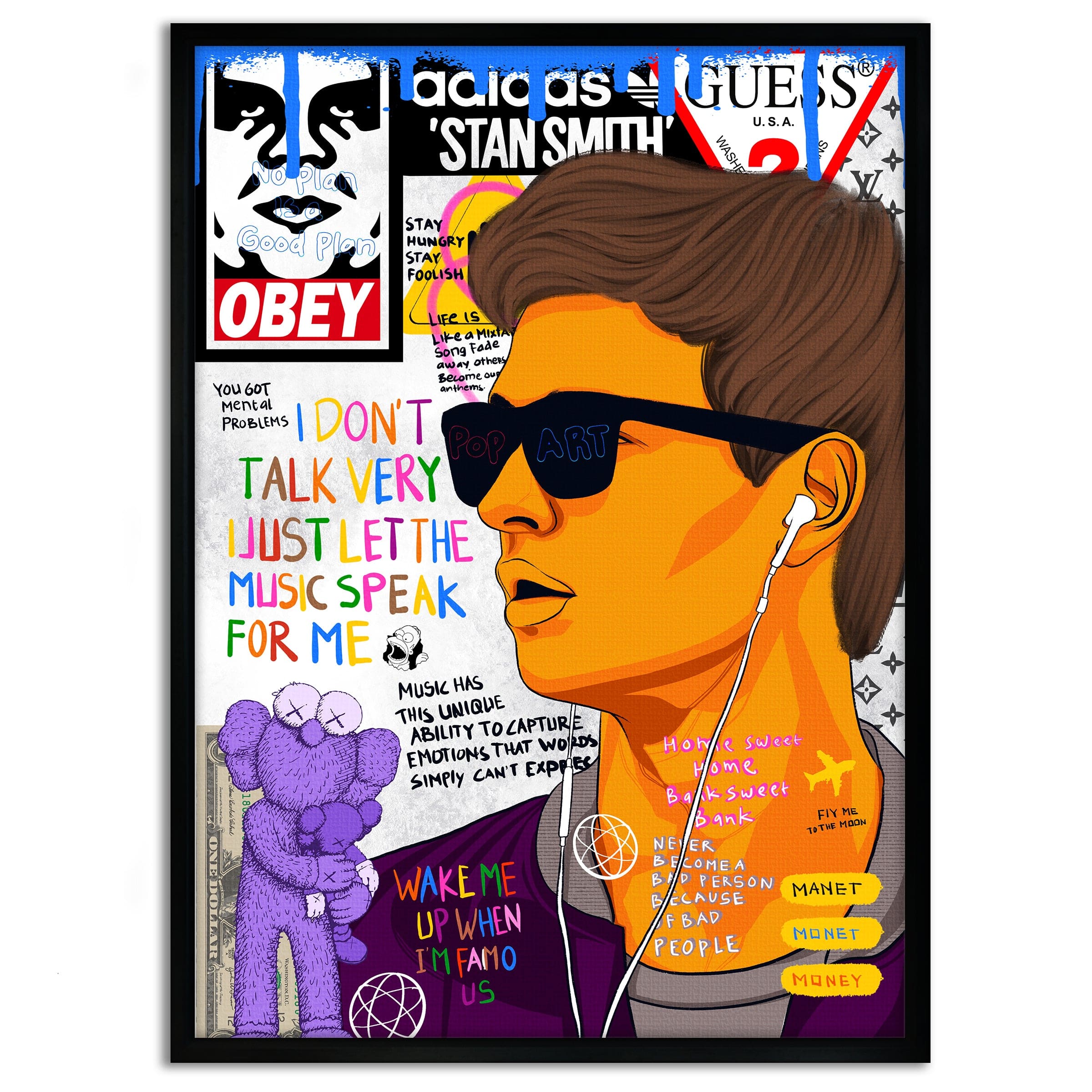 Baby Drive - Leinwandbild Pop Art by SimpleCanvas