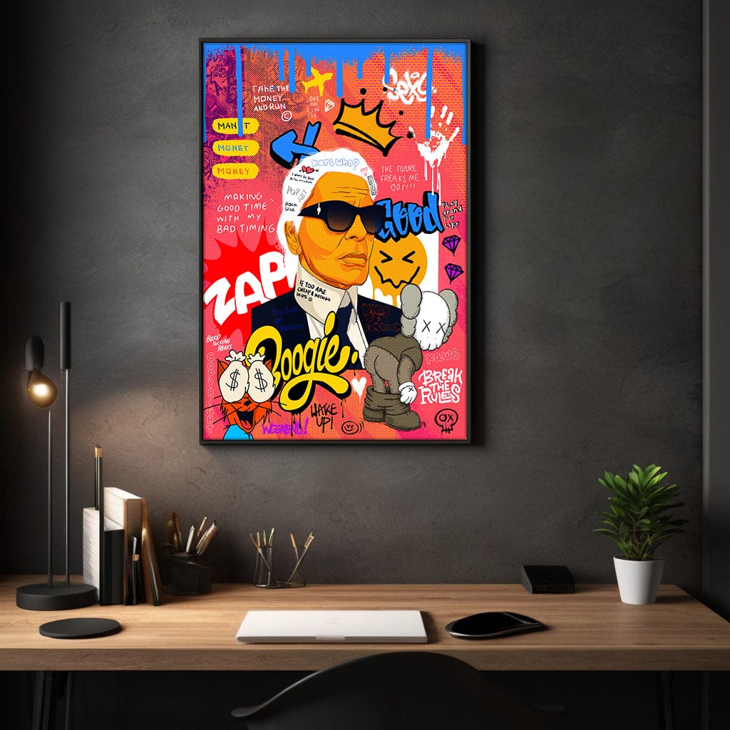 Badass Karl - Leinwandbild Pop Art by SimpleCanvas