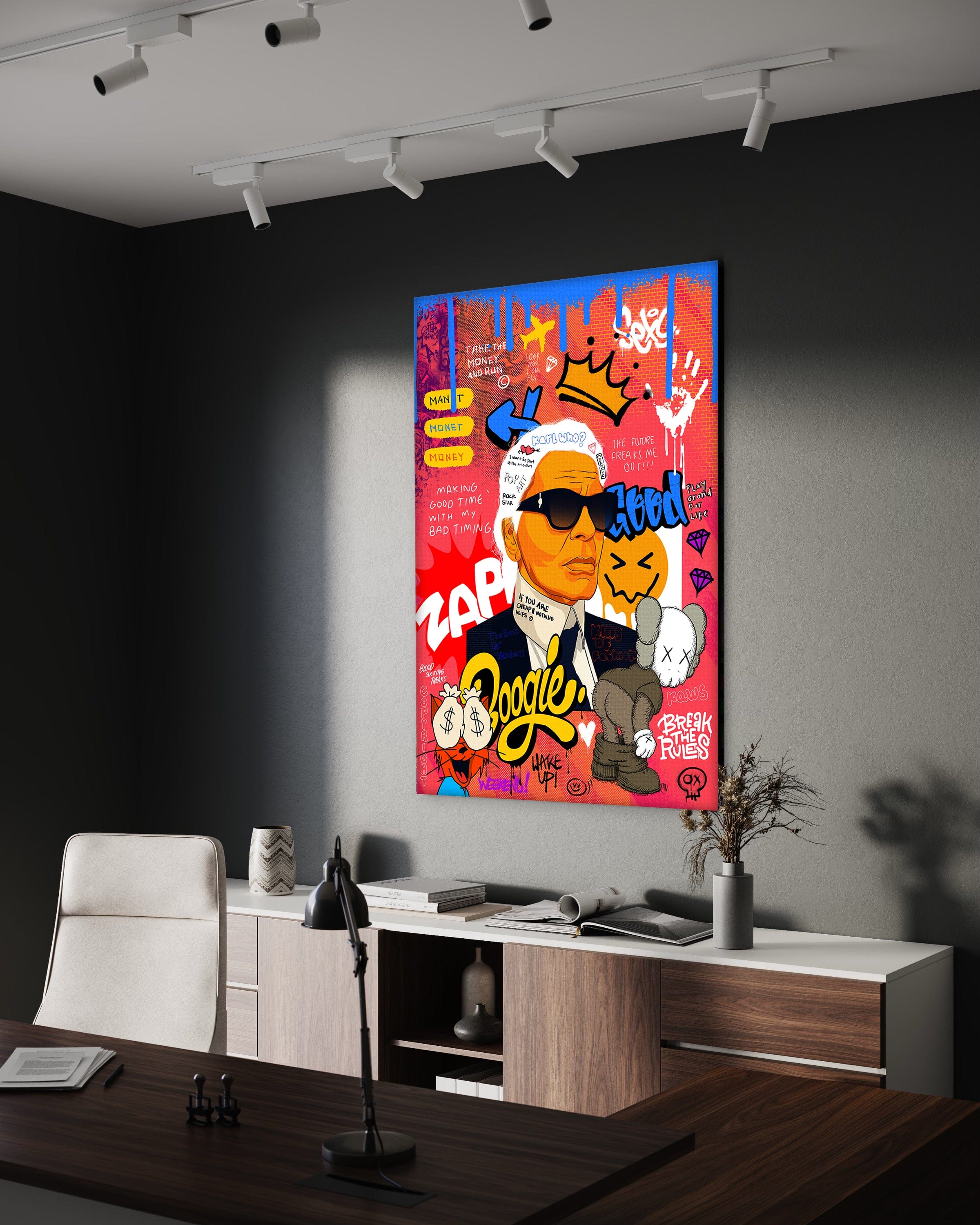 Badass Karl - Leinwandbild Pop Art by SimpleCanvas