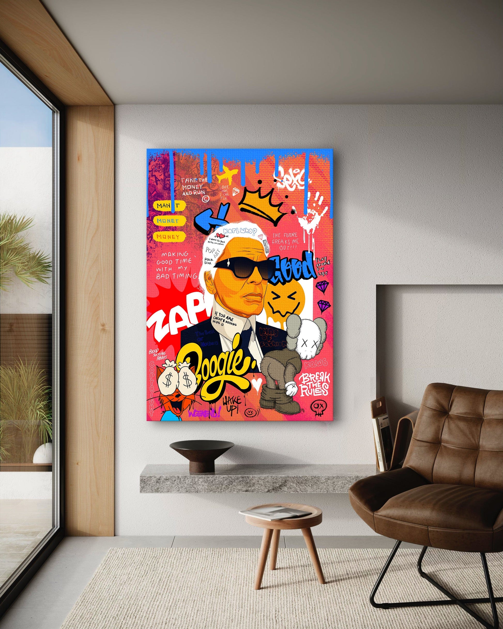 Badass Karl - Leinwandbild Pop Art by SimpleCanvas