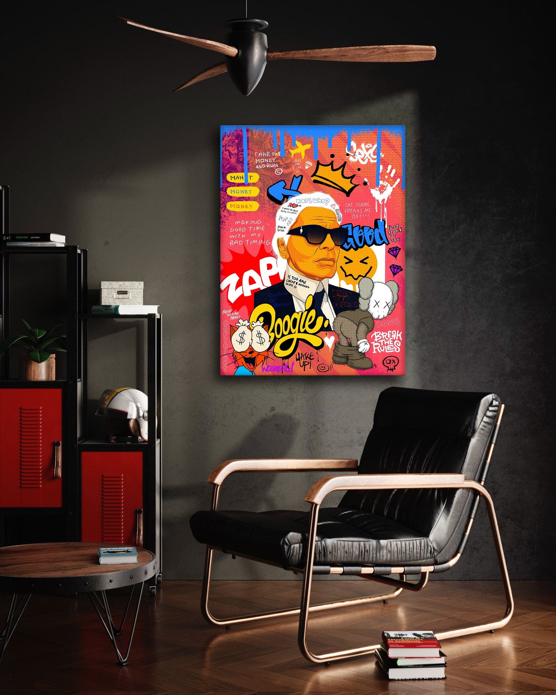 Badass Karl - Leinwandbild Pop Art by SimpleCanvas