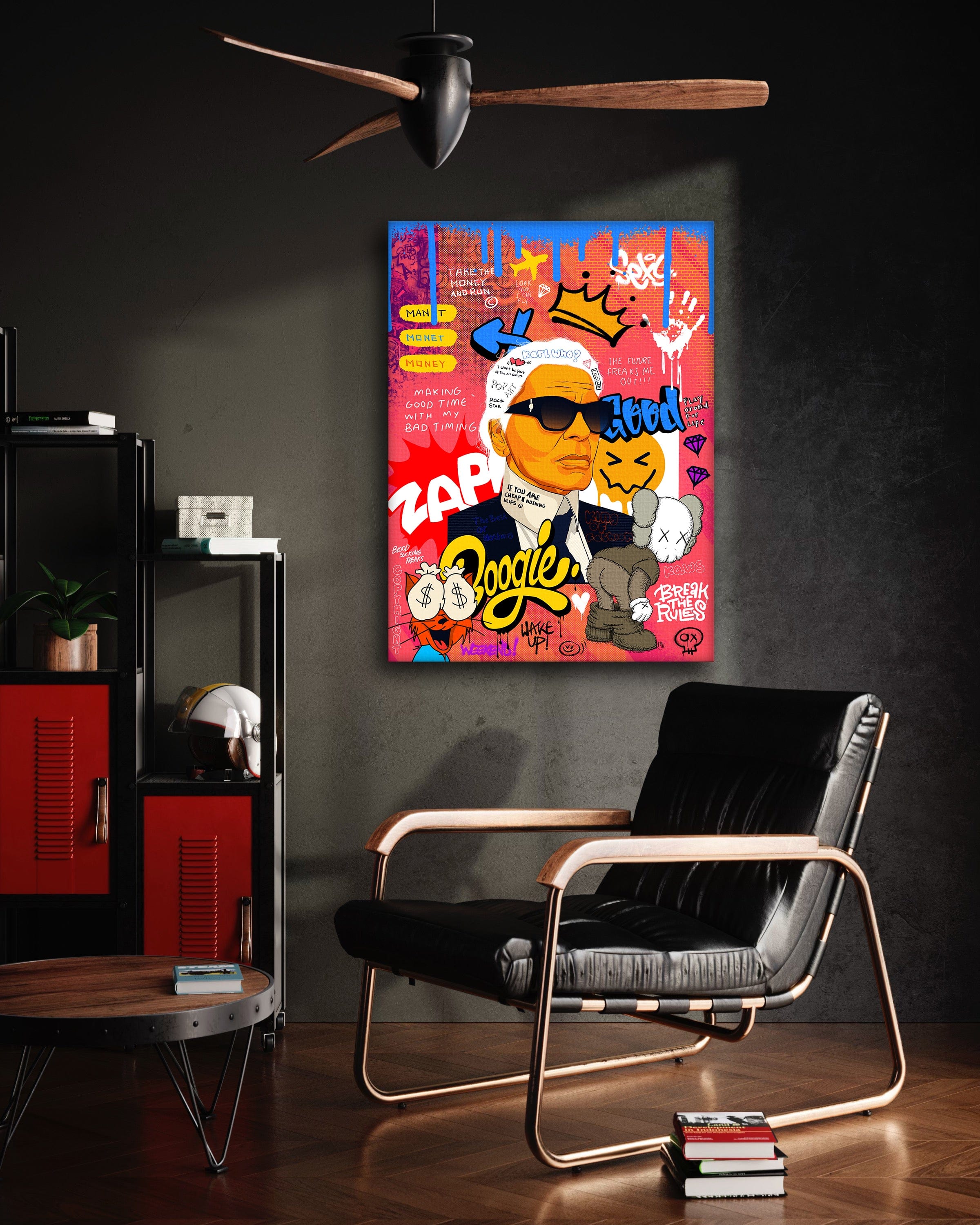 Badass Karl - Leinwandbild Pop Art by SimpleCanvas