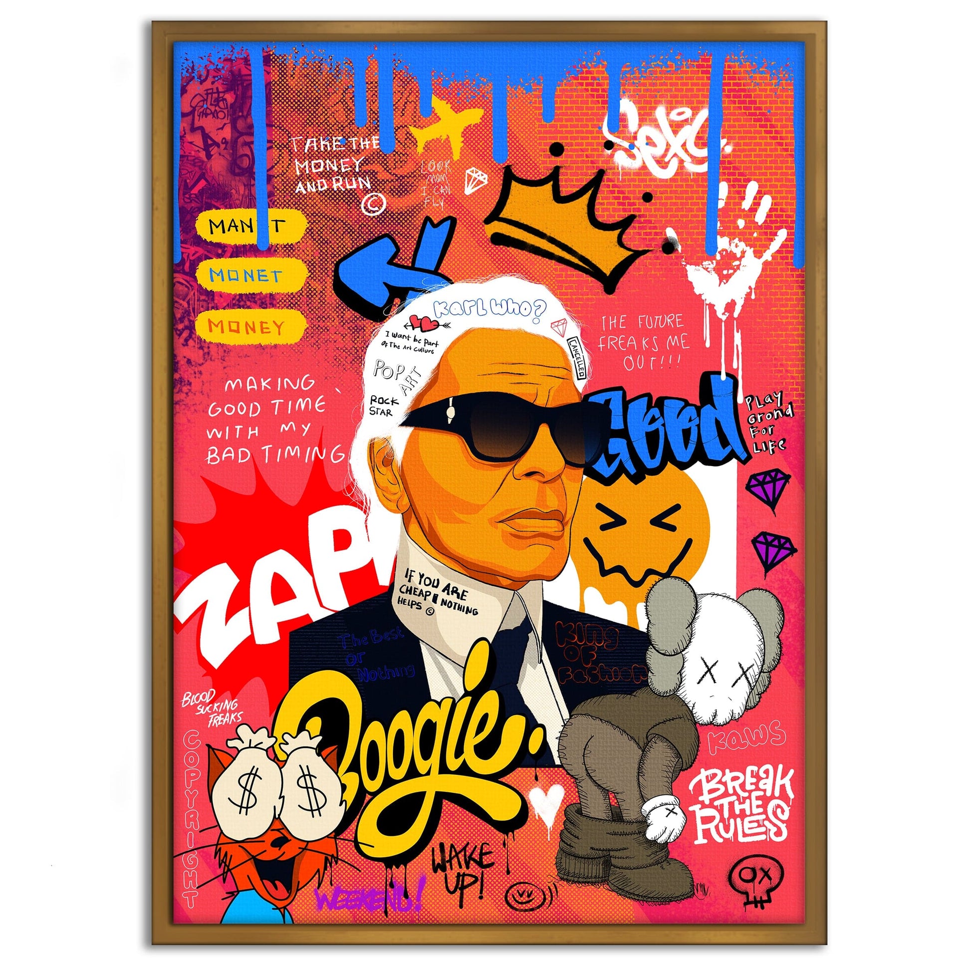 Badass Karl - Leinwandbild Pop Art by SimpleCanvas
