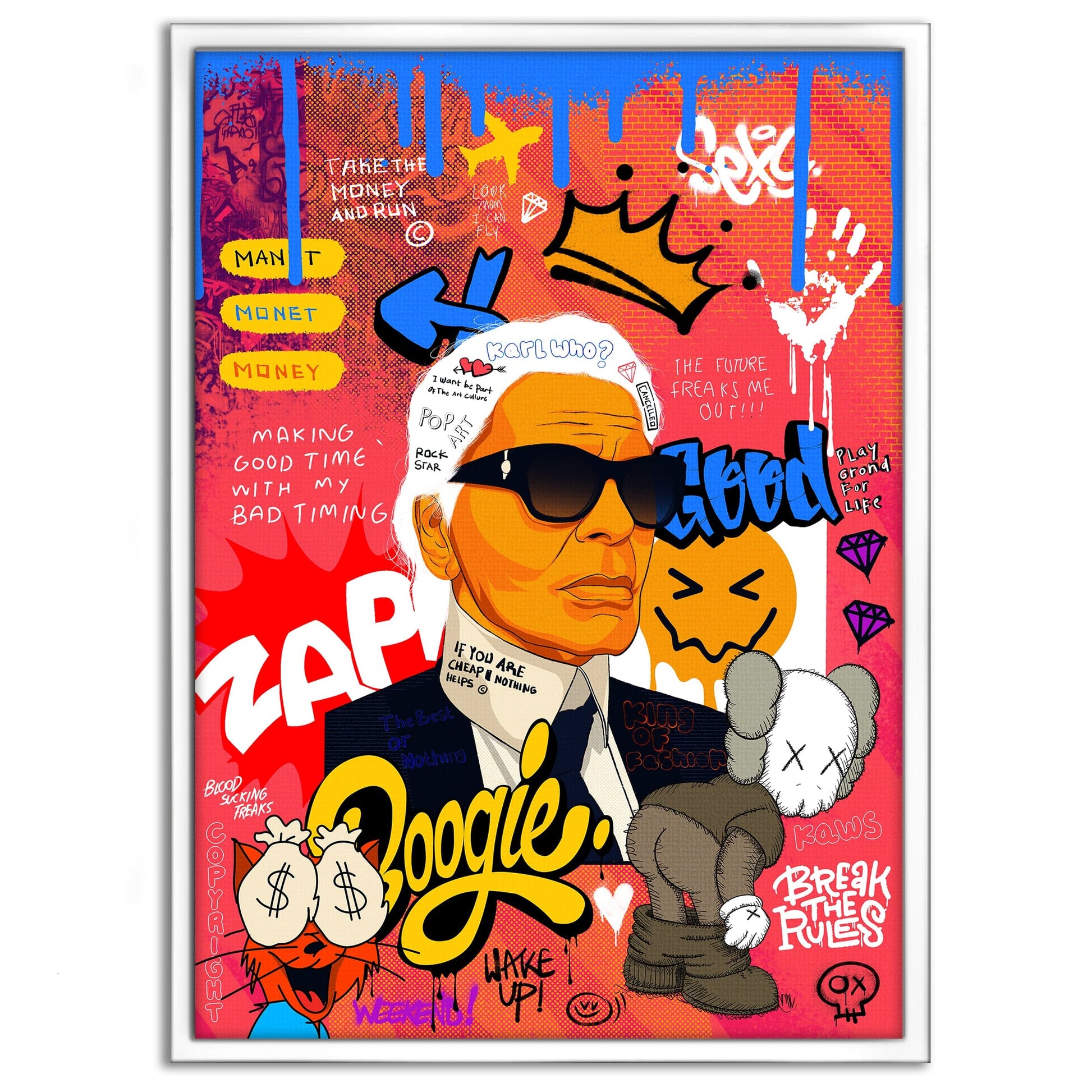 Badass Karl - Leinwandbild Pop Art by SimpleCanvas