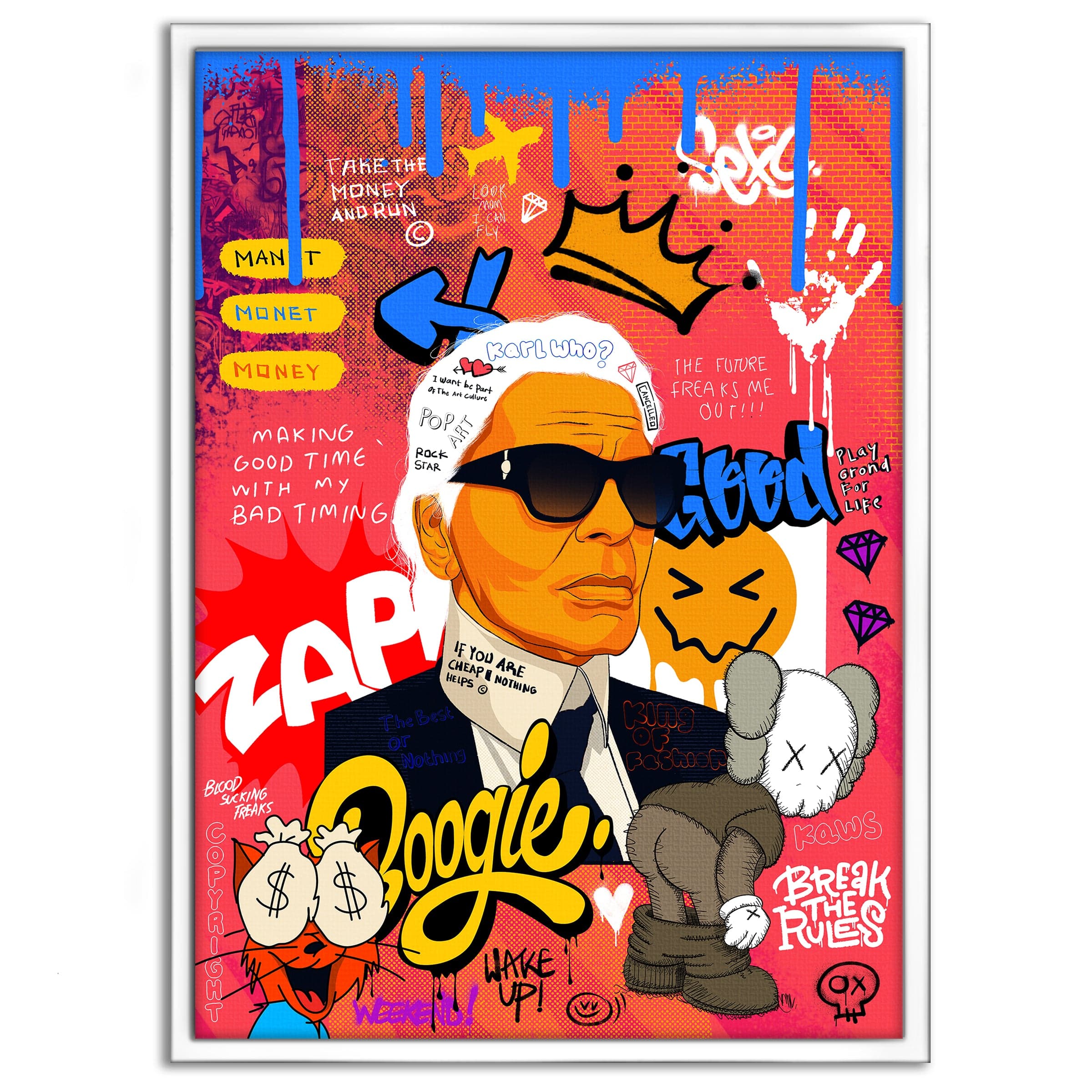 Badass Karl - Leinwandbild Pop Art by SimpleCanvas