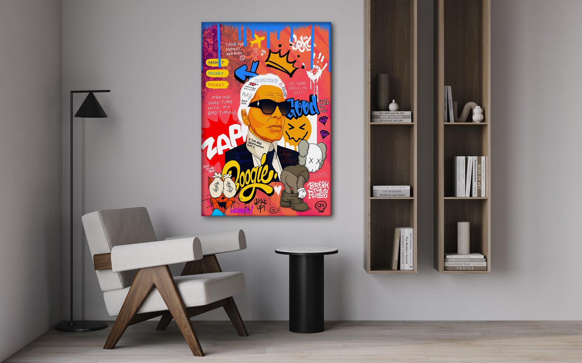 Badass Karl - Leinwandbild Pop Art by SimpleCanvas