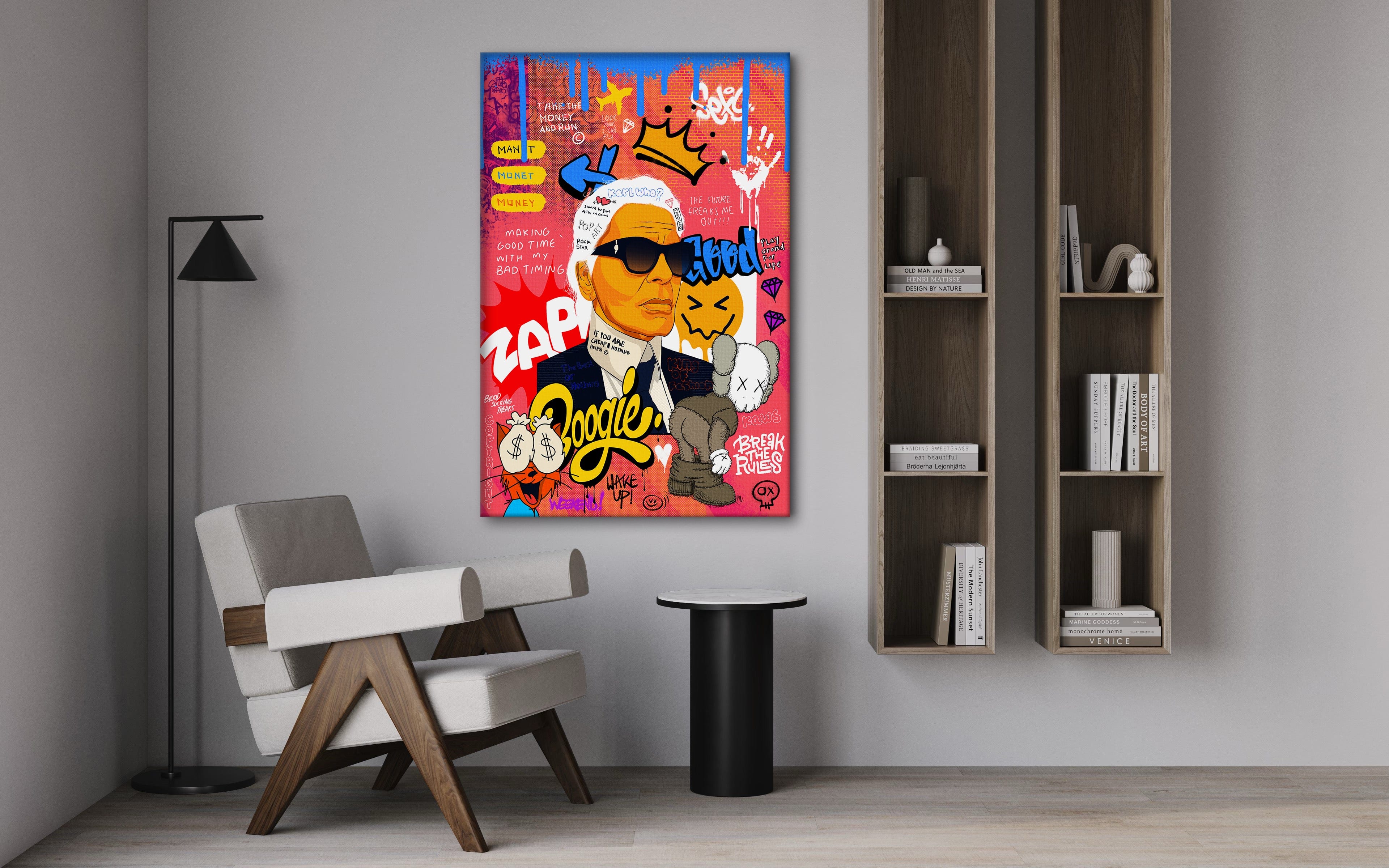 Badass Karl - Leinwandbild Pop Art by SimpleCanvas