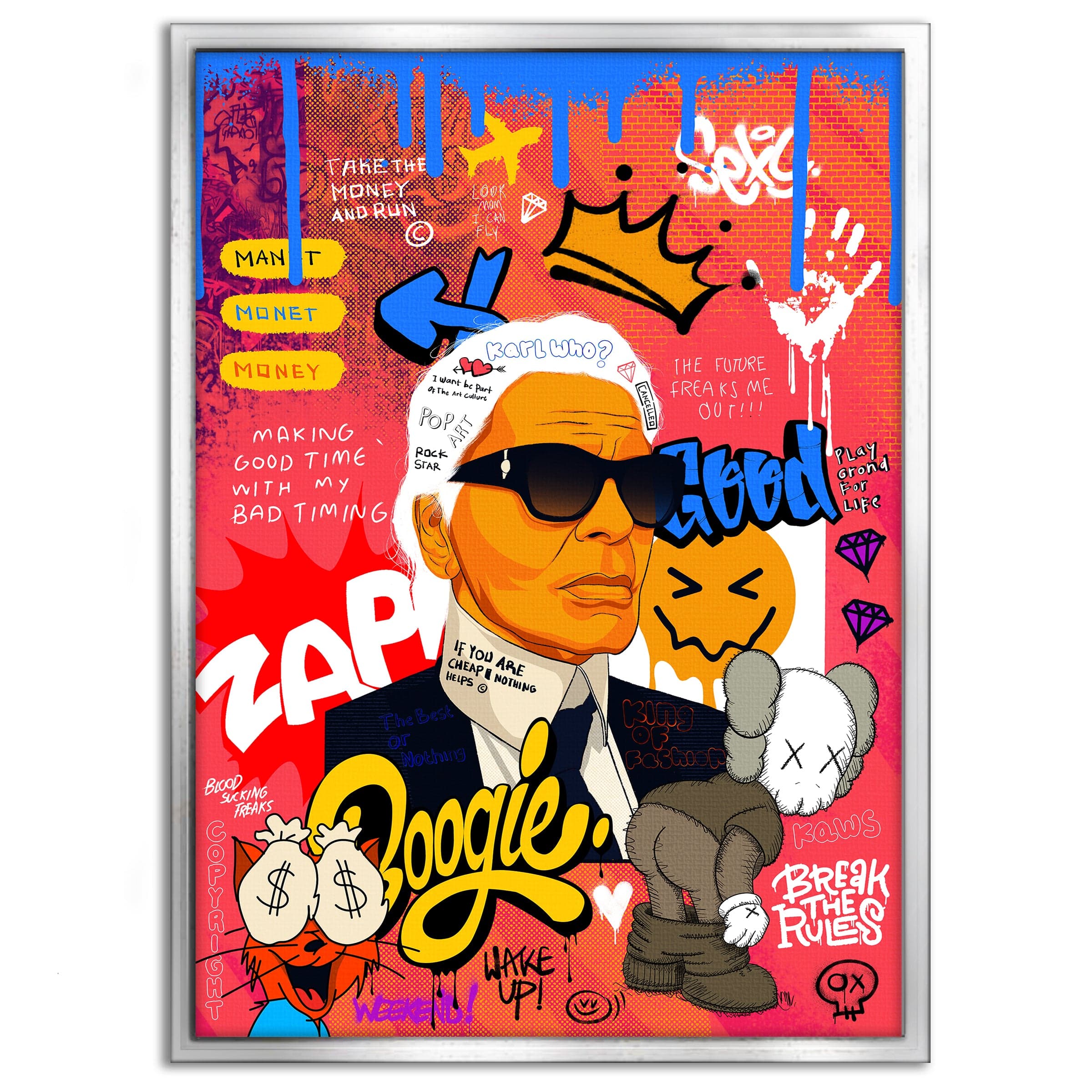 Badass Karl - Leinwandbild Pop Art by SimpleCanvas