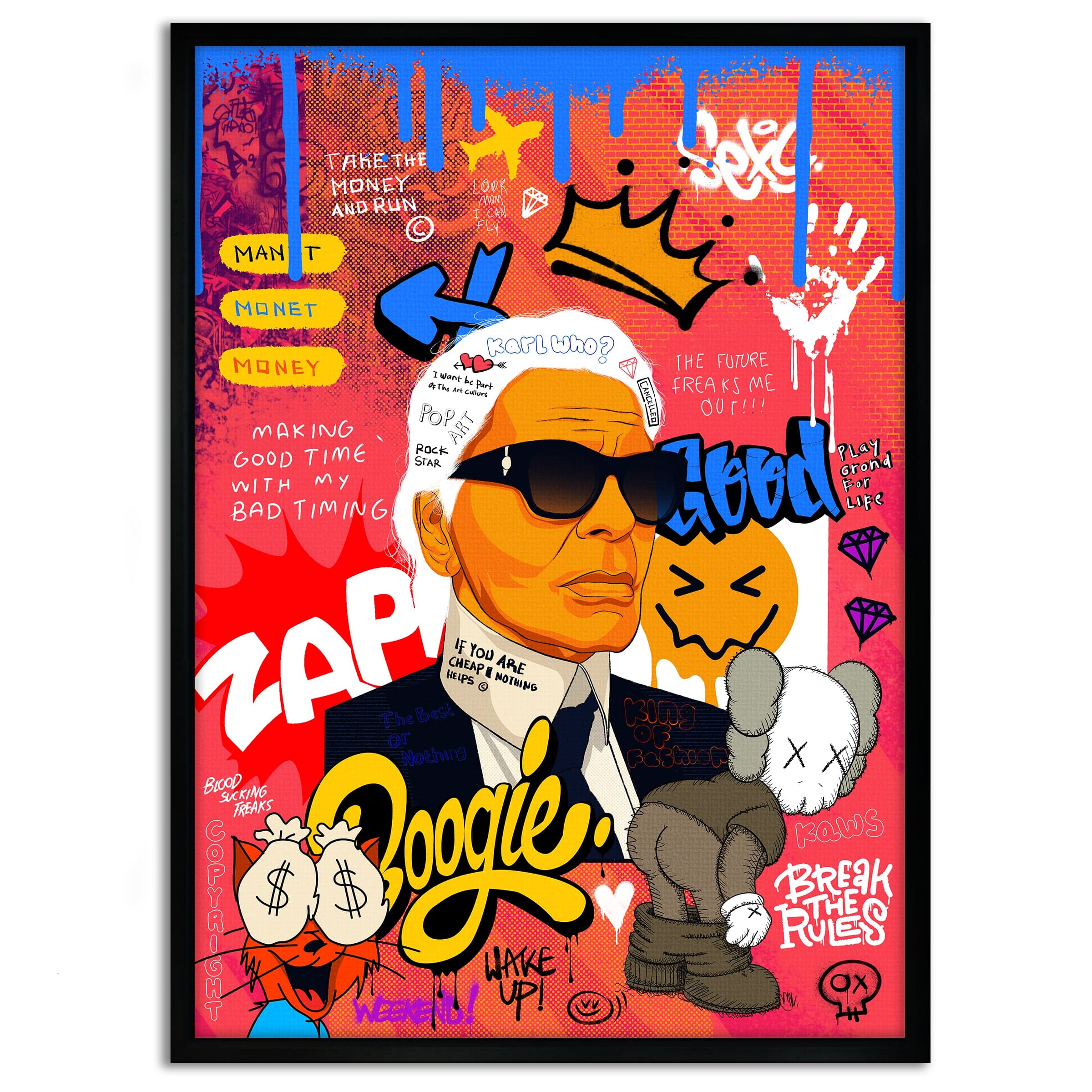 Badass Karl - Leinwandbild Pop Art by SimpleCanvas
