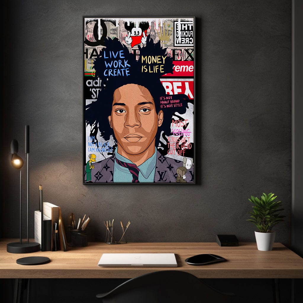 Basquit - Leinwandbild Pop Art by SimpleCanvas