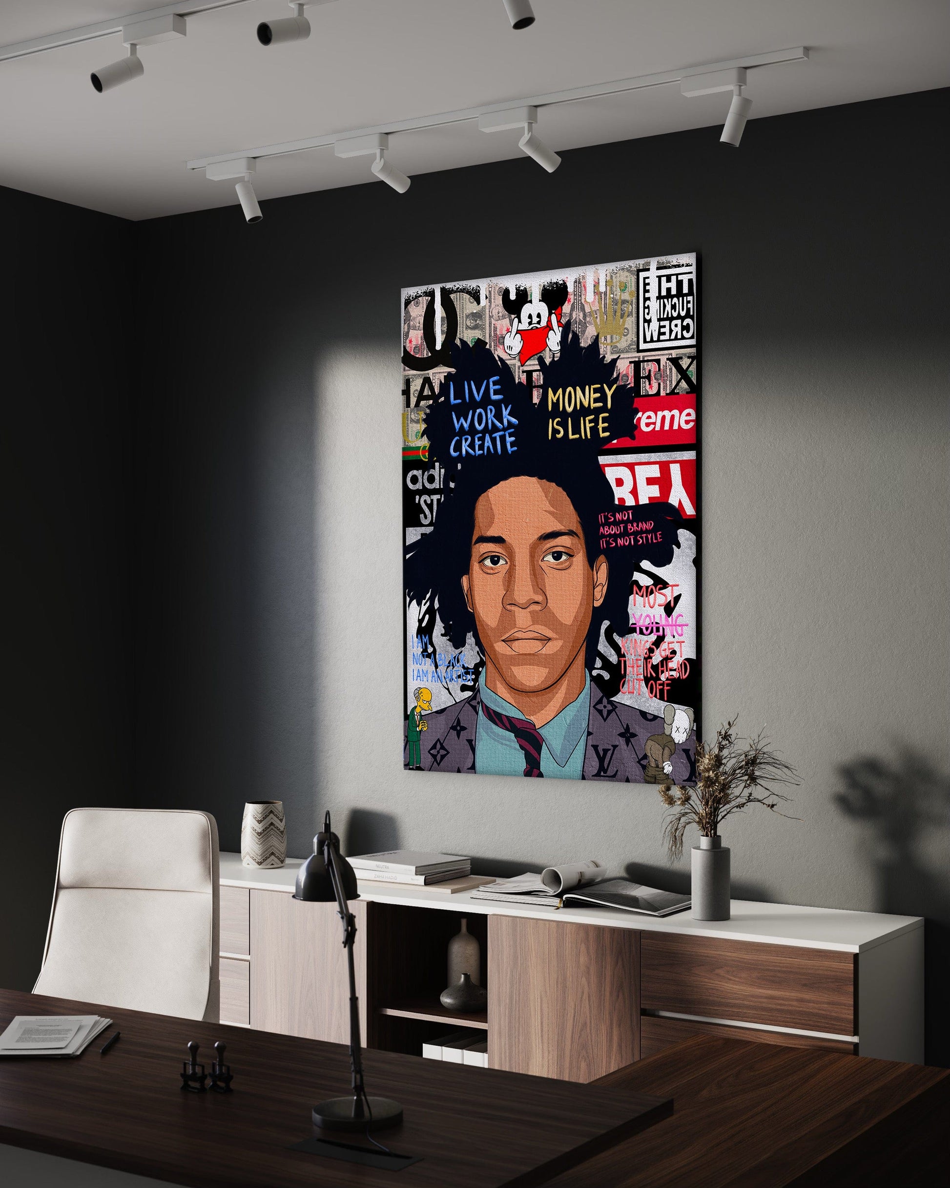 Basquit - Leinwandbild Pop Art by SimpleCanvas