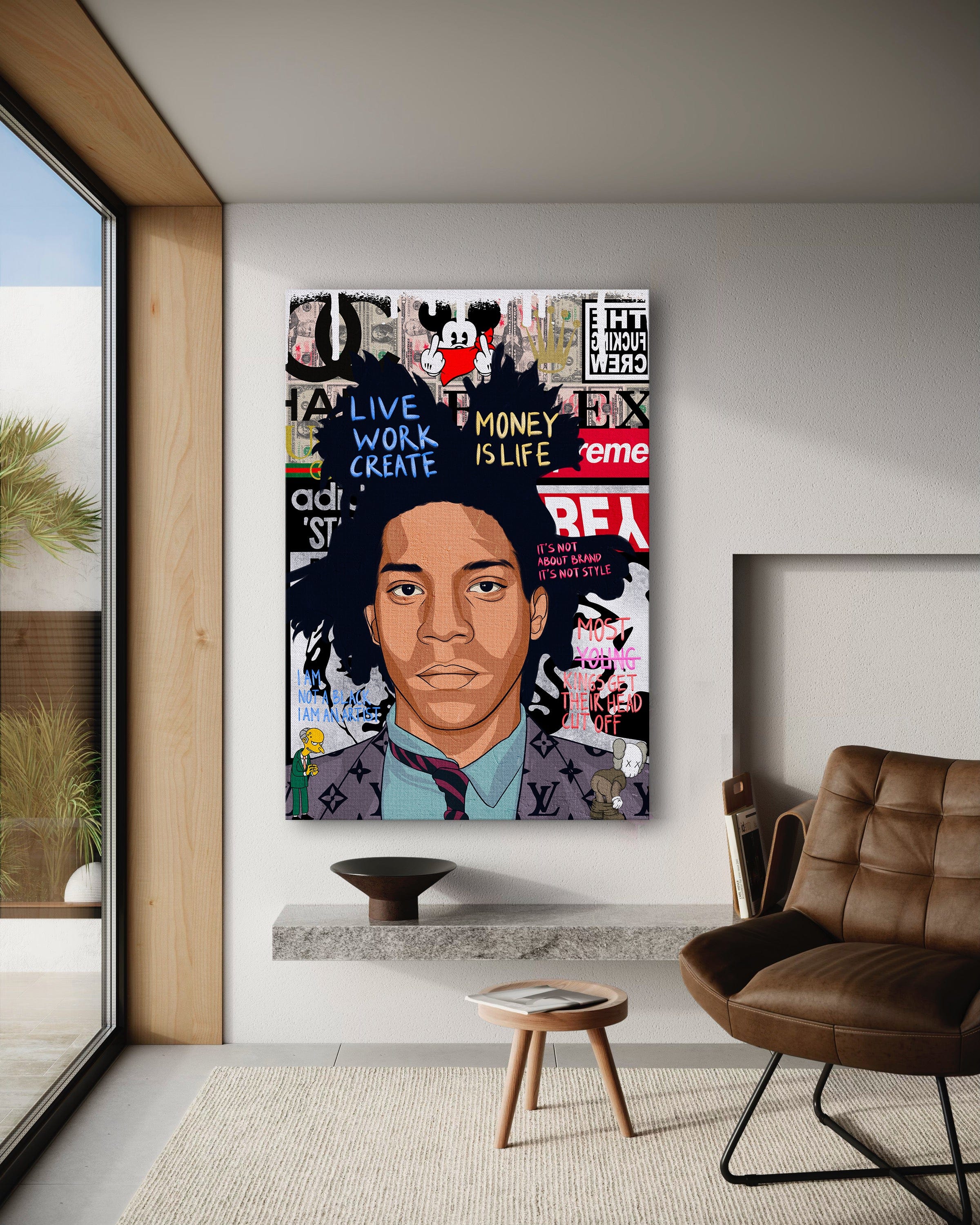 Basquit - Leinwandbild Pop Art by SimpleCanvas