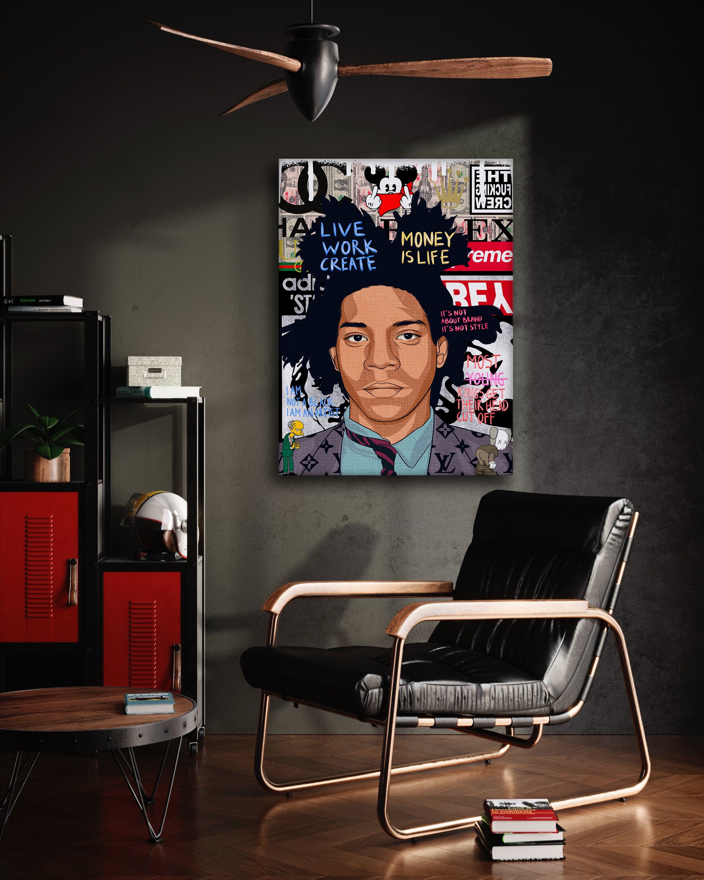 Basquit - Leinwandbild Pop Art by SimpleCanvas