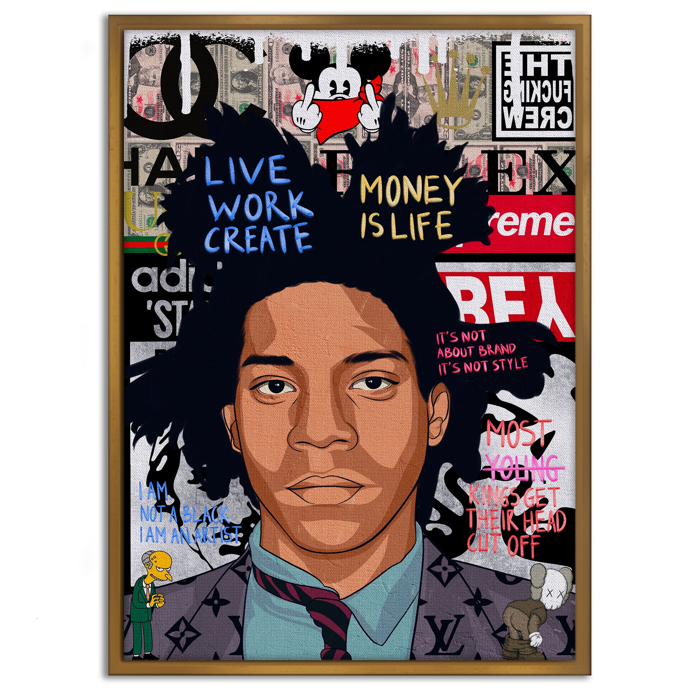 Basquit - Leinwandbild Pop Art by SimpleCanvas