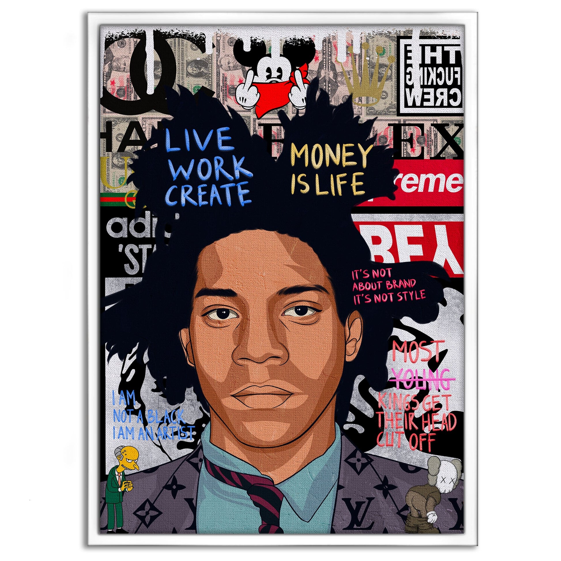 Basquit - Leinwandbild Pop Art by SimpleCanvas