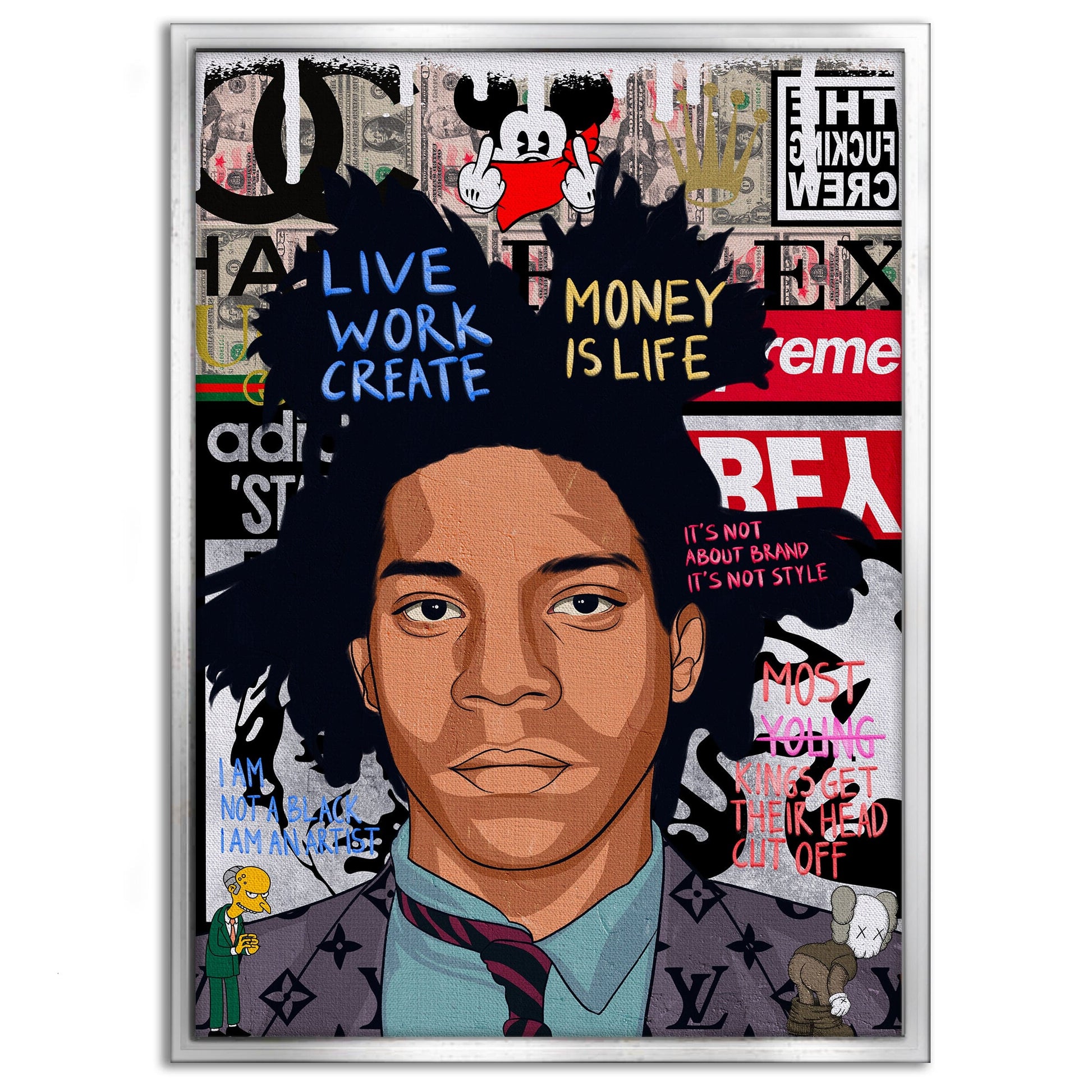 Basquit - Leinwandbild Pop Art by SimpleCanvas