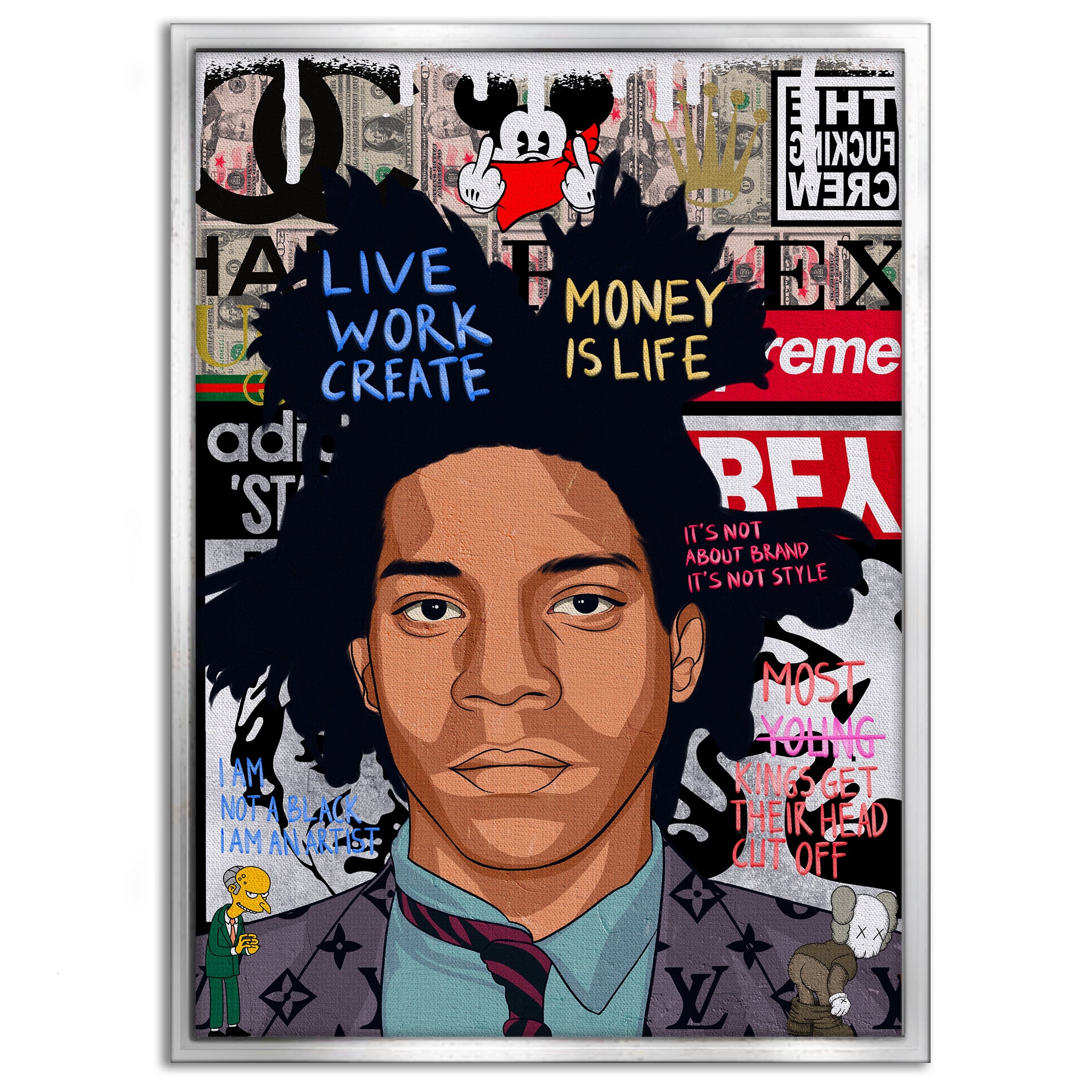 Basquit - Leinwandbild Pop Art by SimpleCanvas