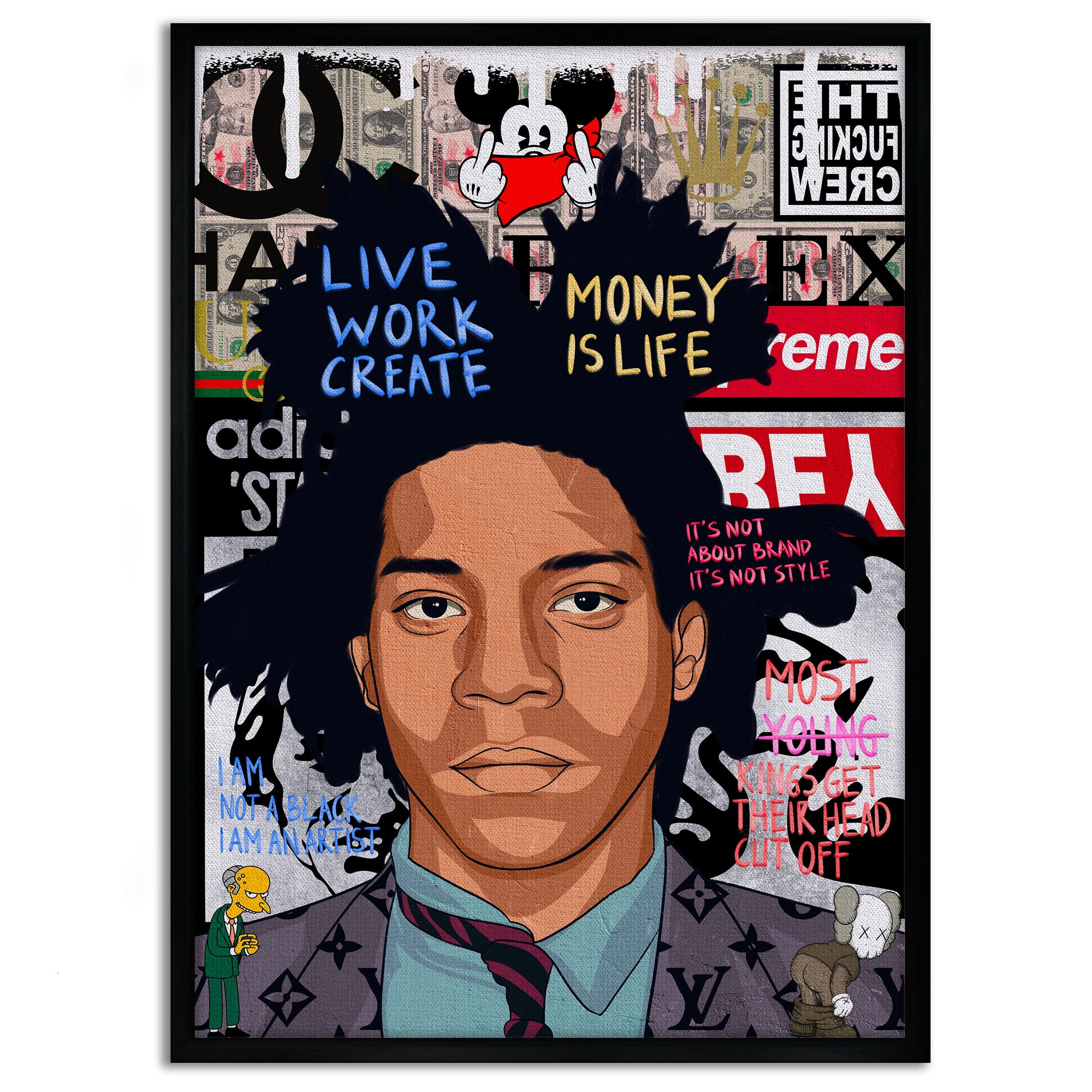 Basquit - Leinwandbild Pop Art by SimpleCanvas