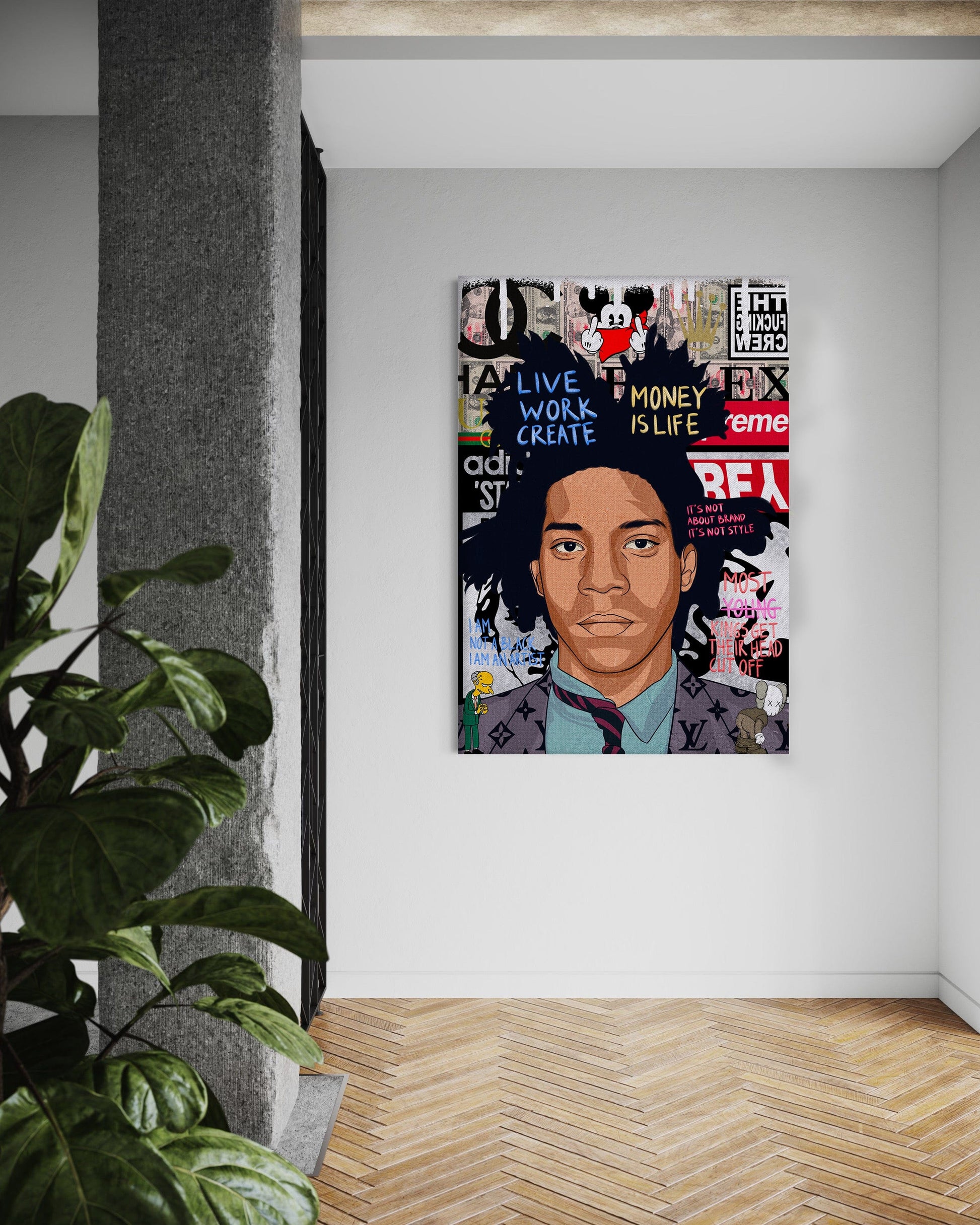 Basquit - Leinwandbild Pop Art by SimpleCanvas