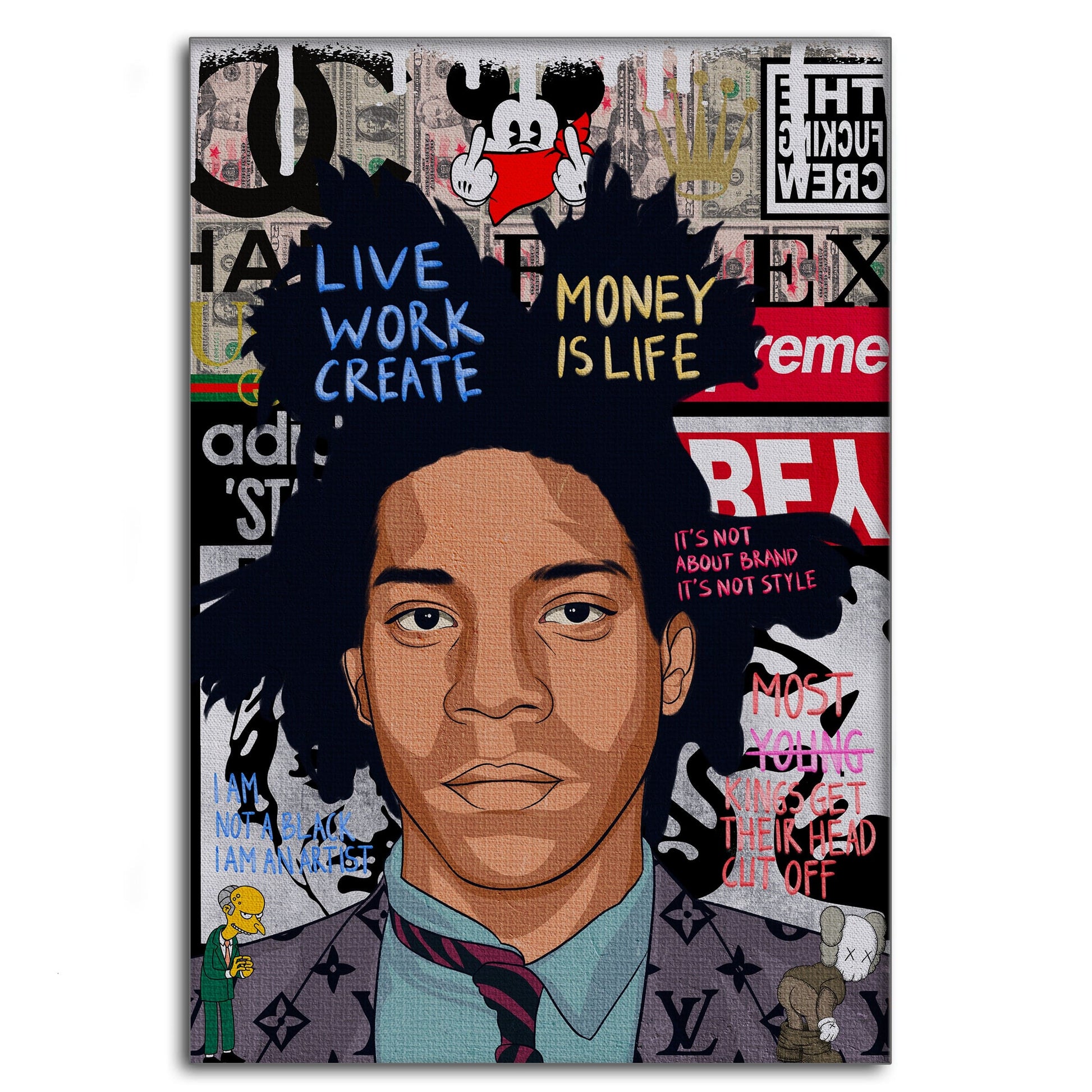 Basquit - Leinwandbild Pop Art by SimpleCanvas