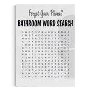 Bathroom Word Search - Leinwandbild Lifestyle by SimpleCanvas