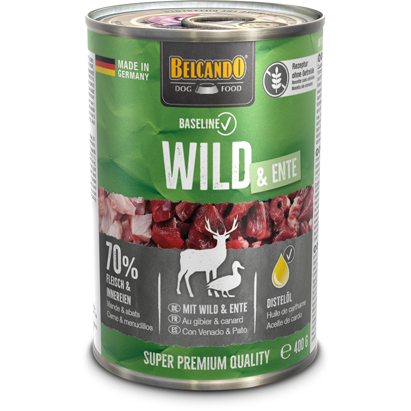 BELCANDO Baseline Wild & Ente – Nassfutter für Hunde