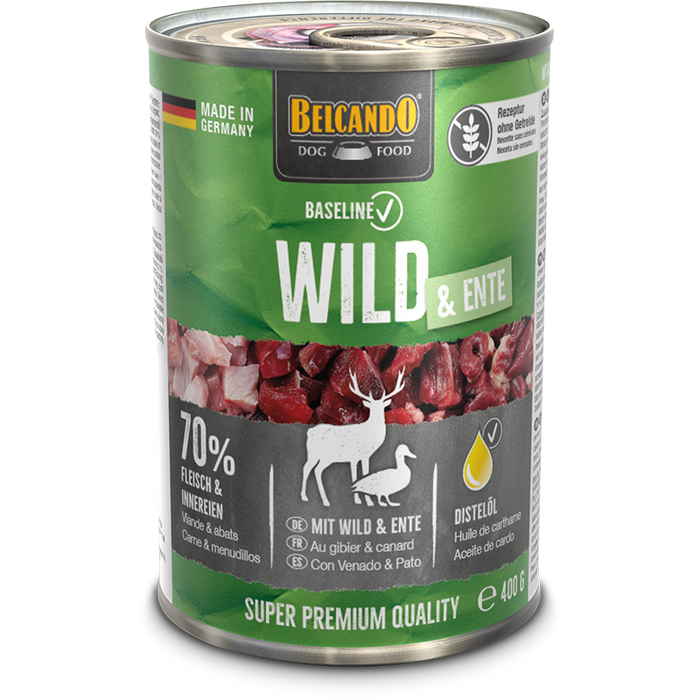 BELCANDO Baseline Wild & Ente – Nassfutter für Hunde
