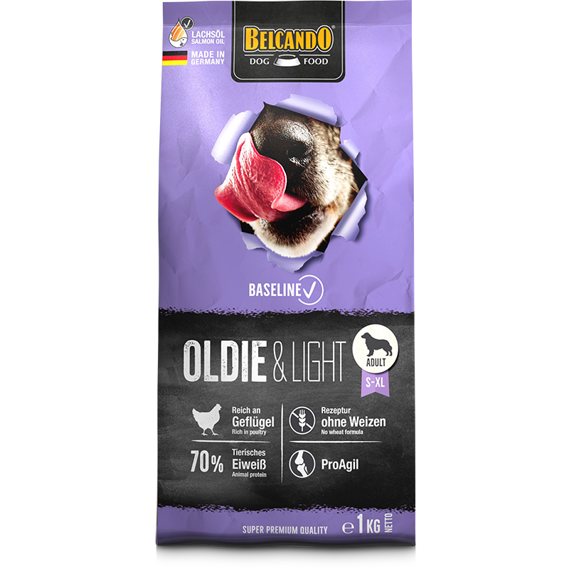 BELCANDO Baseline Oldie & Light – Trockenfutter für Hunde