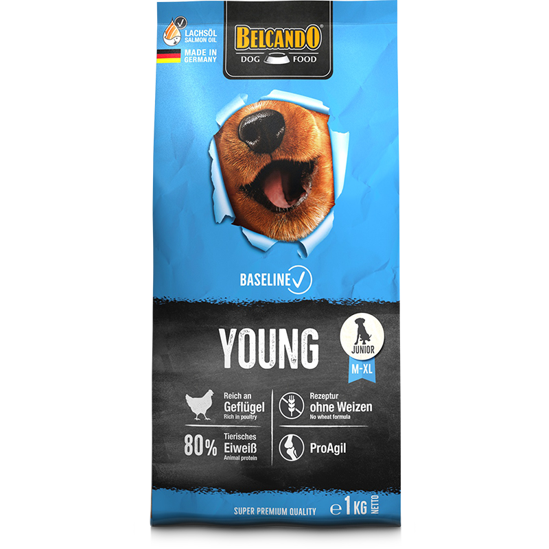 BELCANDO Baseline Young – Trockenfutter für Hunde