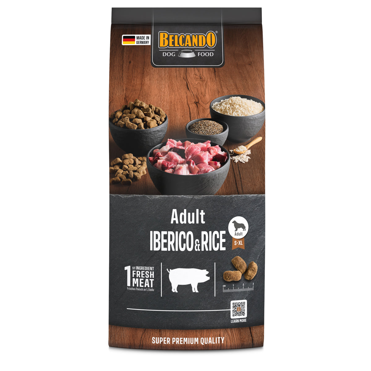 BELCANDO Adult Iberico & Rice – Trockenfutter für Hunde