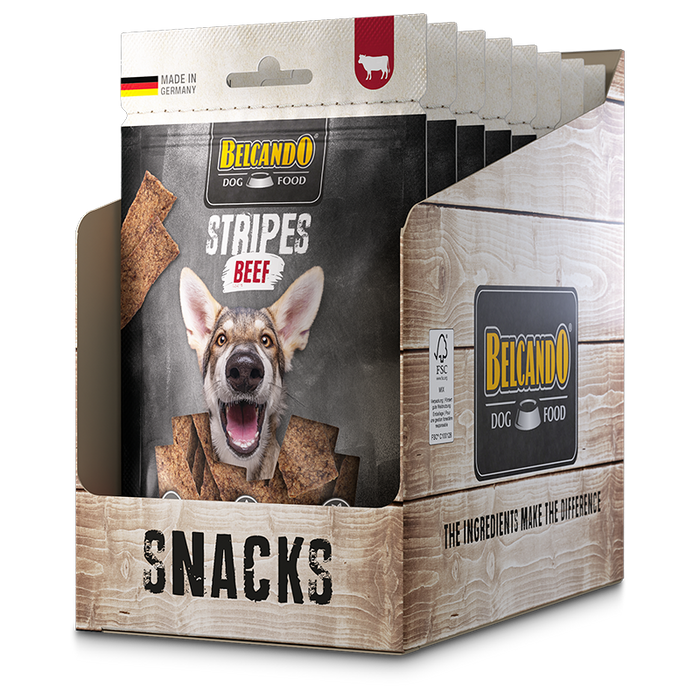 BELCANDO Stripes Beef – Hundesnack