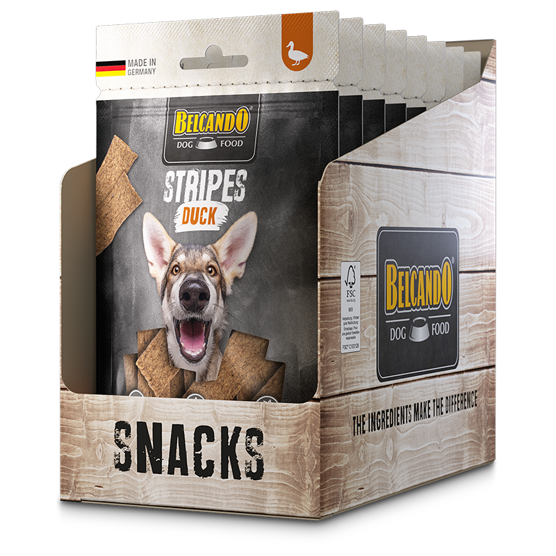 BELCANDO Stripes Duck – Hundesnack
