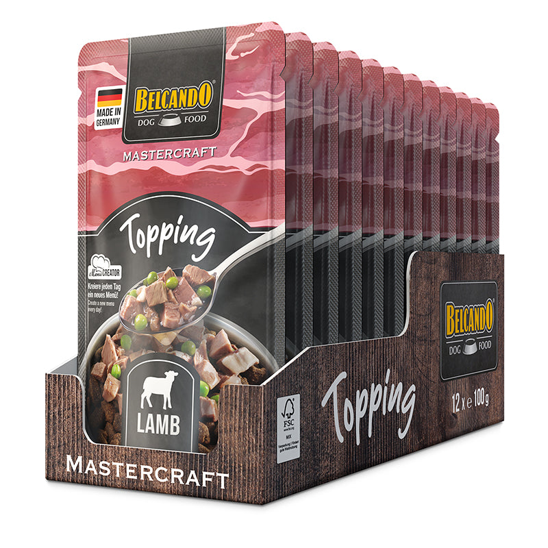 BELCANDO MASTERCRAFT Topping Lamm mit Erbsen – Ergänzungsfutter für Hunde