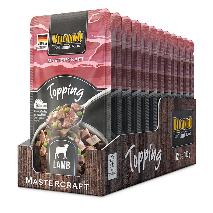 BELCANDO MASTERCRAFT Topping Lamm mit Erbsen – Ergänzungsfutter für Hunde