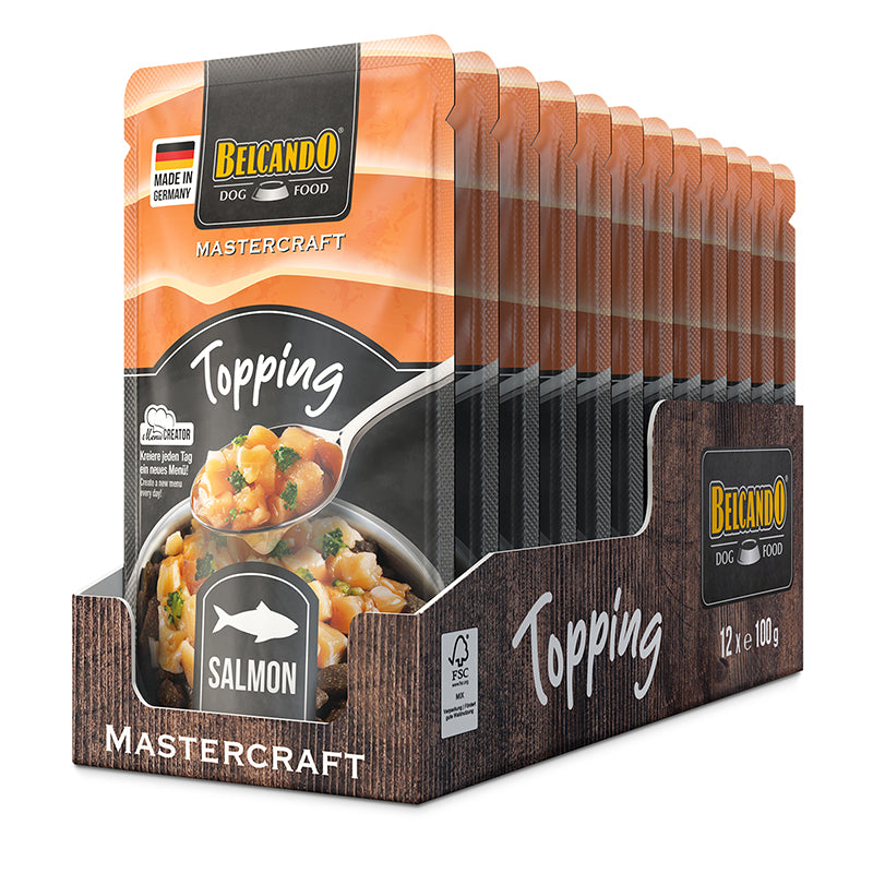 BELCANDO MASTERCRAFT Topping Lachs mit Brokkoli – Ergänzungsfutter für Hunde