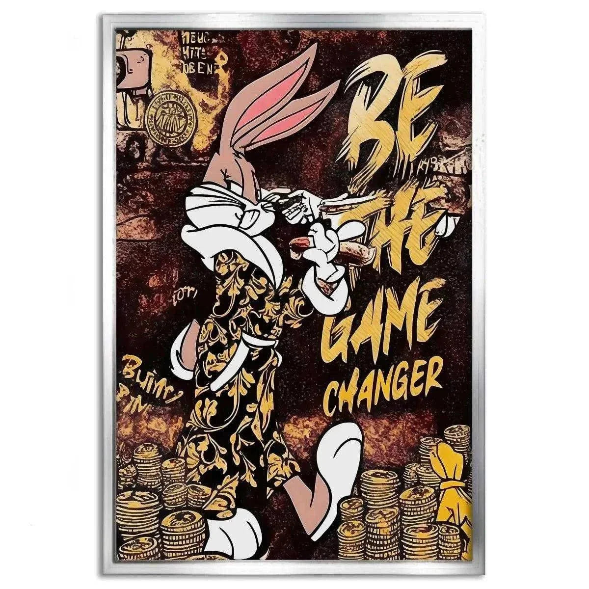 Be the Game Chang€r - Leinwandbild Pop Art by SimpleCanvas