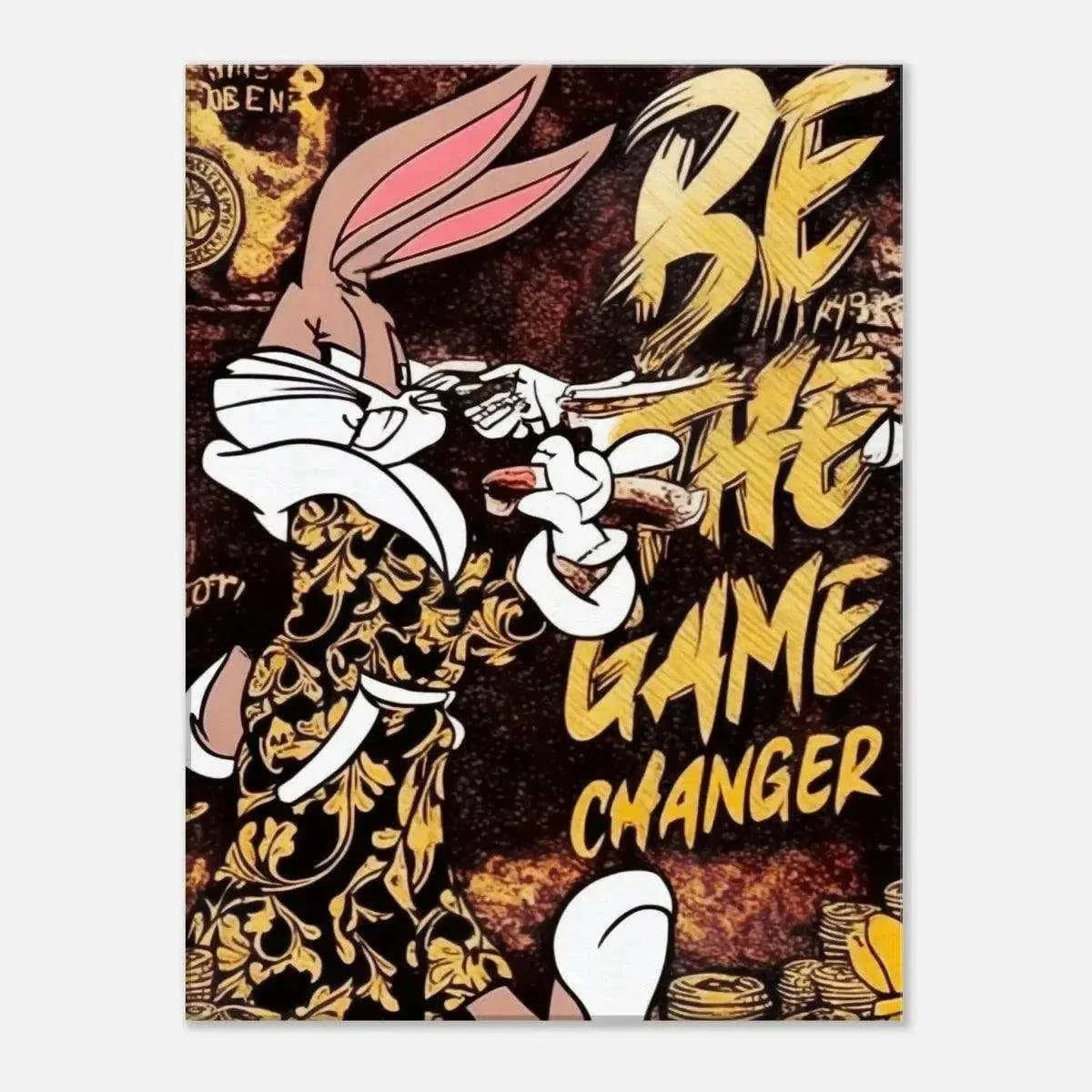 Be the Game Chang€r - Leinwandbild Pop Art
