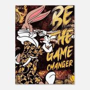 Be the Game Chang€r - Leinwandbild Pop Art by SimpleCanvas