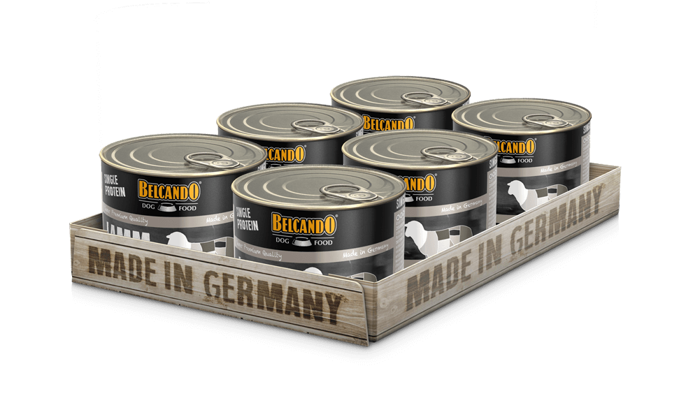 BELCANDO Single Protein Lamm – Nassfutter für Hunde