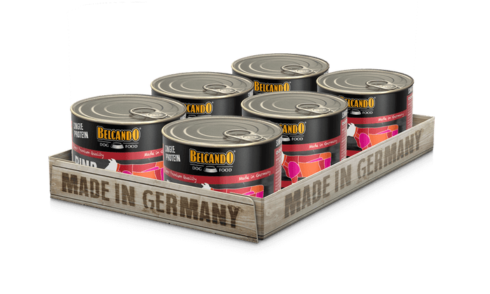 BELCANDO Single Protein Rind – Nassfutter für Hunde