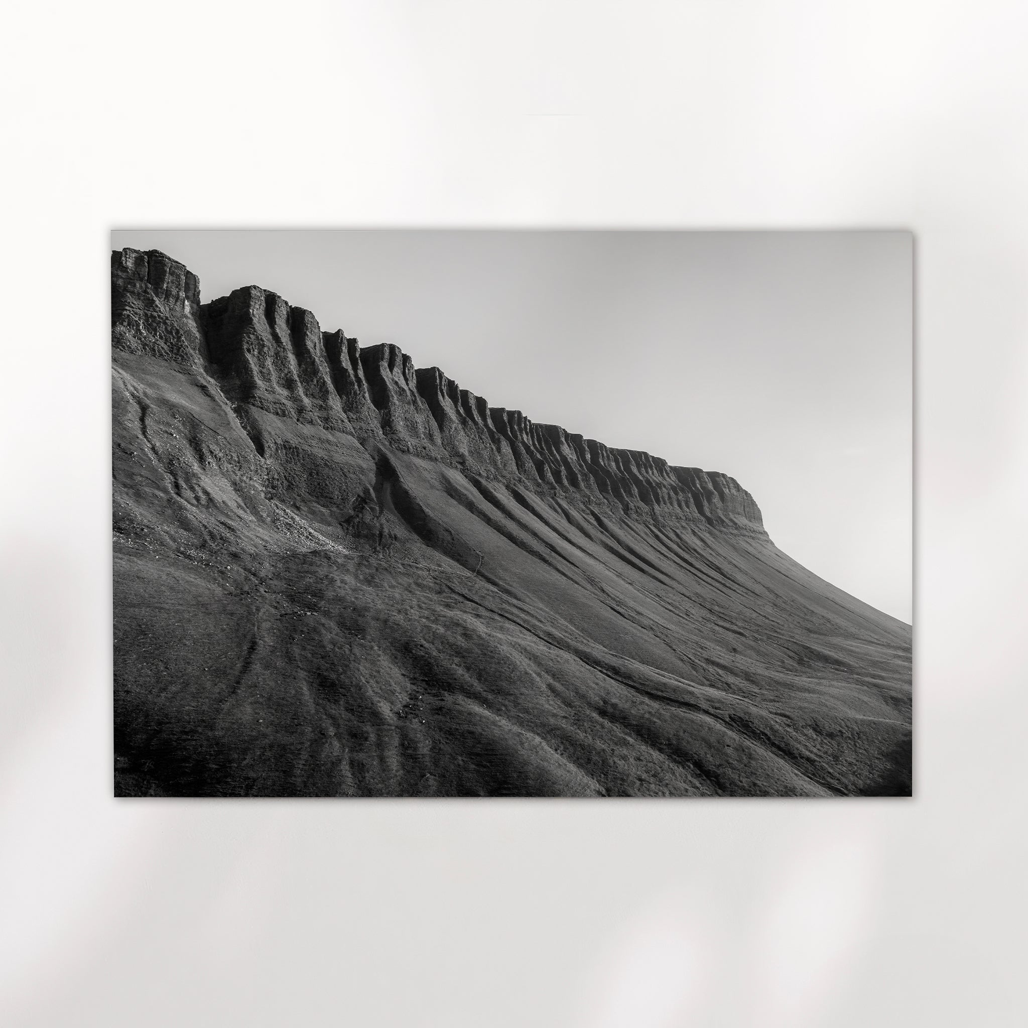 Benbulbin Wall Art – Black and White Irish Mountain Photography Print