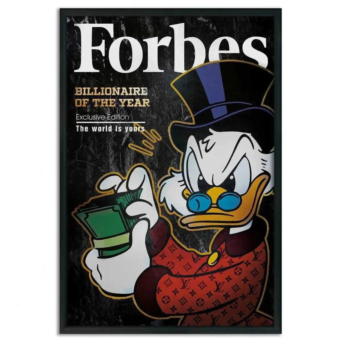 Billionaire of the year - Leinwandbild Motivation by SimpleCanvas